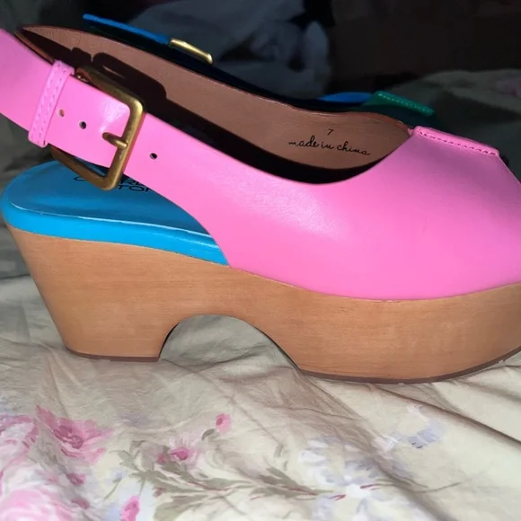 Charlotte Stone Colorful Platform Sandals - Picture 3 of 4